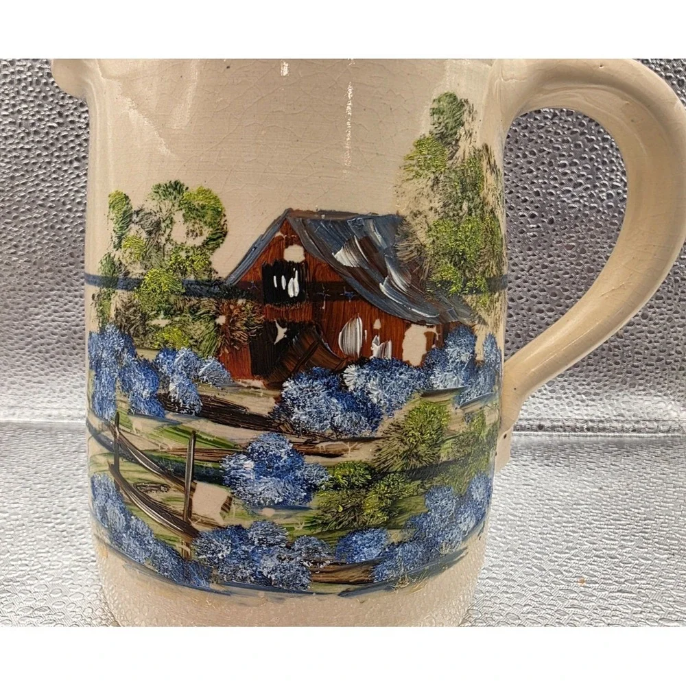 VTG Hand Made Marshall Pottery Pitcher Master Potter EJ Humphries - Hand Painted